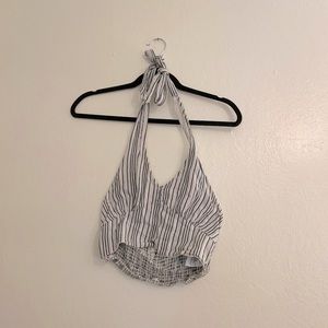 American Eagle halter top with tie, stretchy back